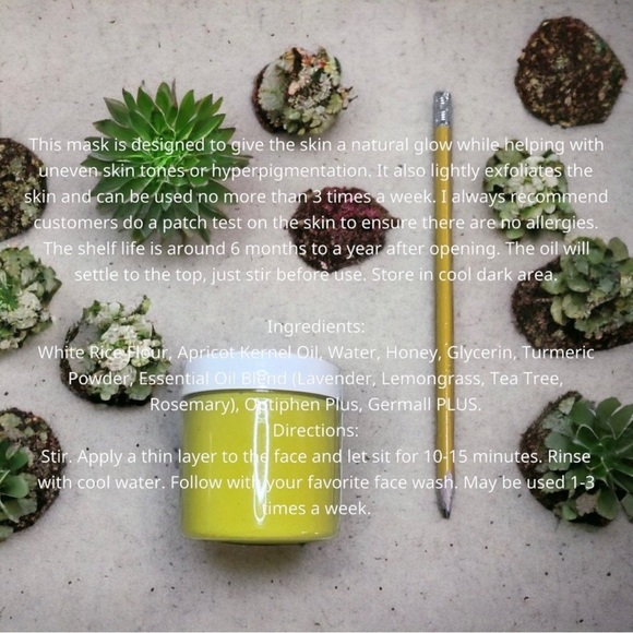 Turmeric face mask - Picture 3 of 3
